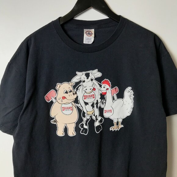 Vintage Y2K Brian's Bar Deland Florida T Shirt Black XL Extra Large Graphic Tee - Picture 12 of 14